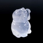 Moon Quartz Lucky Cat Crystal Carving