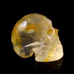 Golden Healer Quartz Crystal Skull