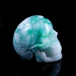 Ajoite Carved Crystal Skull