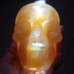 Golden Healer Quartz Crystal Skull