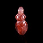 Fire Quartz Carved Mother Earth Goddess Pendant Bead